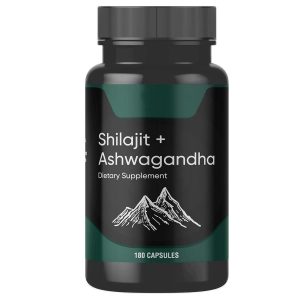 Spot Hot-Selling Shilajit + Ashwagandha Capsules (180 Capsules)