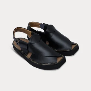 Kaptaan Chappal – Black Premium