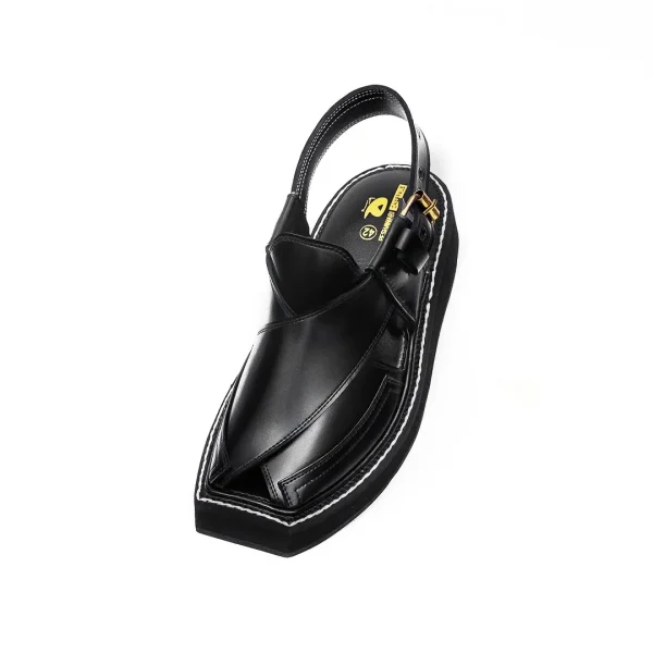 Black iconic Kaptaan chappal