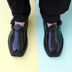 Kaptaan Chappal – Dark Black