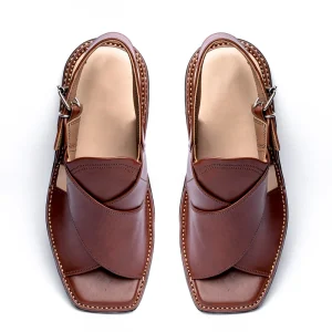 Kohati Chappal Genuine Leather – Brown
