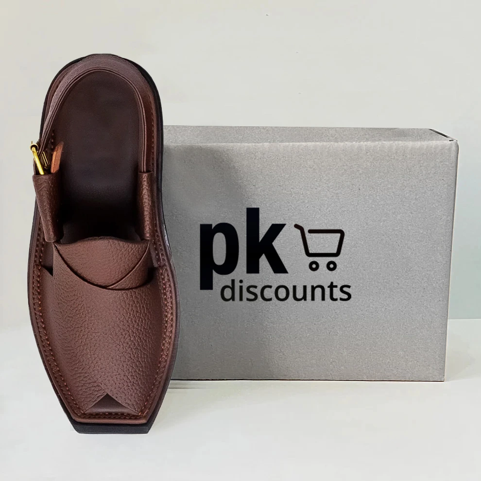 Kaptaan Chappal with Brown Doted