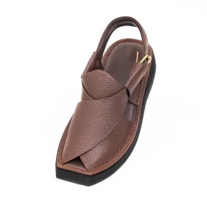Kaptaan Chappal with Brown Doted