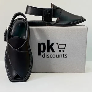 Peshawari Chappal-Matte Black