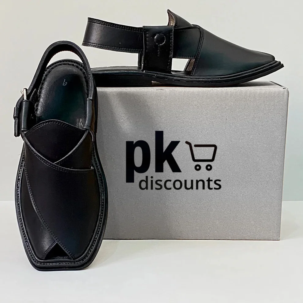 Matte Black Peshawari Chappal