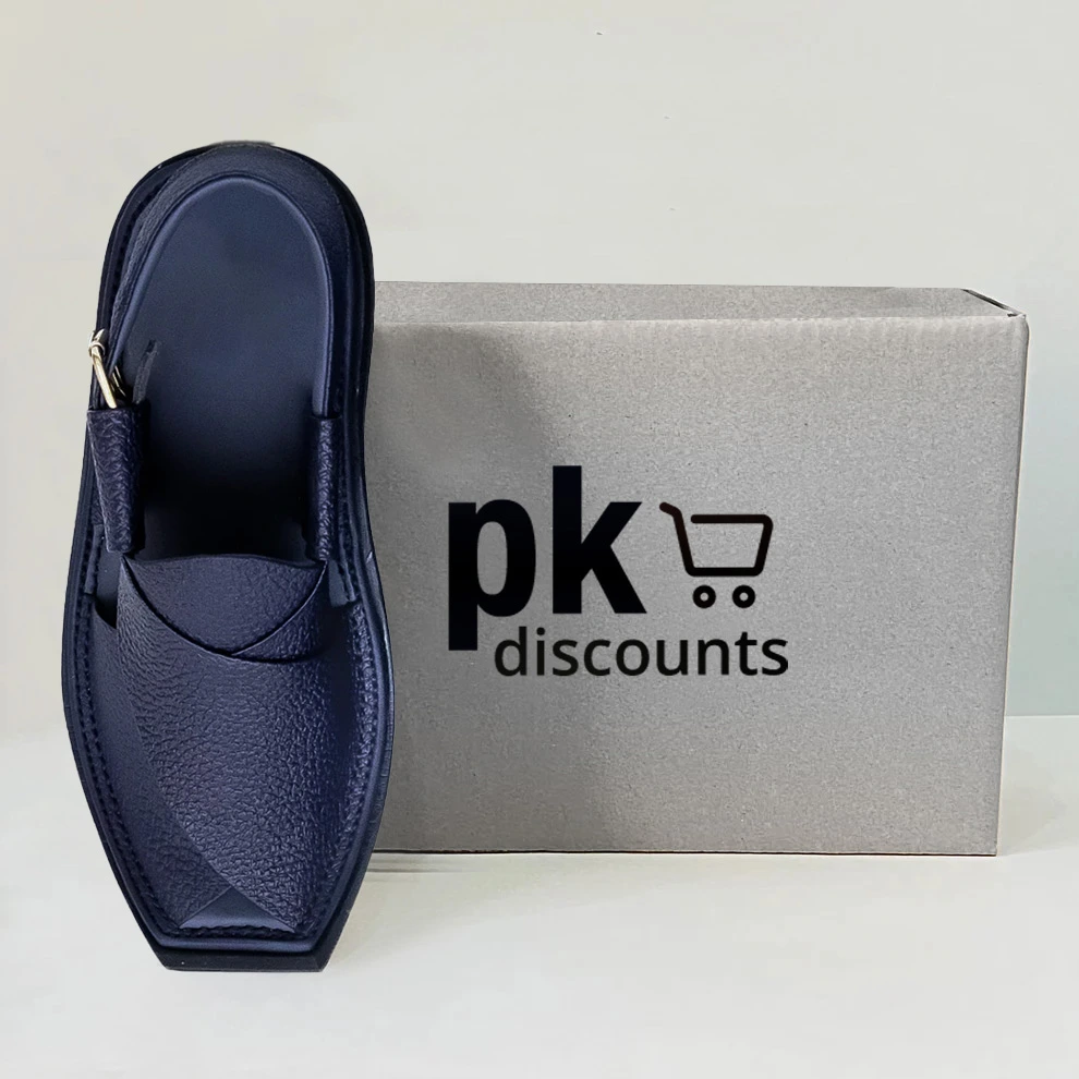 Kaptaan Chappal Blue Doted