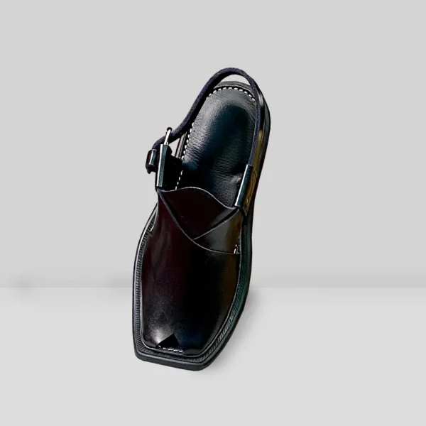 Black Machiney Sole Chappal