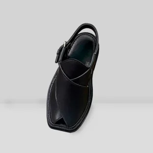 Peshawari Chappal-Matte Black