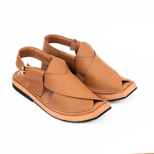 Kaptaan Chappal with Mustard Doted